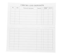 YARNOW Libro de Registro de Cheques con Gran Letra para Gestión Financiera Cuaderno Portátil para Control de Pagos y Monedas Organizador de Bancaria Fácil de Usar