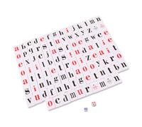 YARNOW Mahjong Educativo para Estudiantes Fichas de Plástico y Papel, Juego Portátil para Viajes y Reuniones Familiares