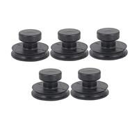 YARNOW Mango de Goma para Cuenco Tibetano de Meditación 8 Cm, Juego de 5 Piezas Ventosa de Succión Fuerte, Asa de Elevación Antideslizante para Cuencos Cantores Budistas