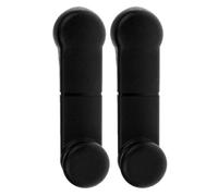 YARNOW Manijas Interiores de Puerta y Ventana para Automóvil 2 Piezas Abs Negro Diseño Ergonómico para Subir y Bajar Ventanas en Familia y Viaje