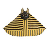 YARNOW Máscara de Anubis para Halloween Pañuelo de Plástico y Tela, Diseño Elegante y Delicado, Adecuado para Fiestas de Disfraces y Bailes, Resistente y Cómoda