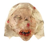 YARNOW Máscara de Látex Momia Zombi de Terror para Fiesta de Disfraces Halloween, Color Caqui, 1 Pieza, Estilo Espeluznante y Aterrador para Carnaval Varios estilos