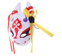 YARNOW Máscara Japonesa Tradicional de Animal Tamaño Único para Cosplay y Disfraces, Máscara Facial Completa de Criatura para Mujer y Hombre, Accesorio para Fiestas, Festivales