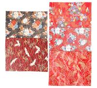 YARNOW Material para Coser y Manualidades de Tela de Algodón 5 Piezas Duradero y Fácil de Decorar Ropa para Patchwork Estampado Japonés