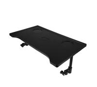 YARNOW Mesa Plegable para Sillas de Ruedas Pequeña Negra con Portavasos, Bandeja Ligera y Duradera, Compatible, Portátil para Comer en Interiores y Exteriores, Adecuado para Personas