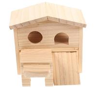 YARNOW Mi Vecino Casa De Madera para Hámster Castillo De Varios Pisos para Ratas Nido De Madera para Mascotas Suministros para Jaulas De Chinchilla Casa De Juguete para Hámster