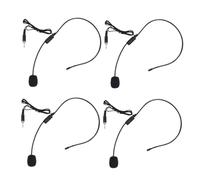 YARNOW Micrófono de Diadema para Amplificador de Voz y Carcasa de Plástico Negro Efecto de Captación de Sonido Claro Cable 4piezas