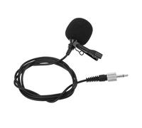 YARNOW Micrófono de Solapa Unidireccional con Clip Metálico Negro Pequeño, Conector 3,5 Mm Compatible, Adecuado para Presentaciones, Enseñanza y Grabación Portátil