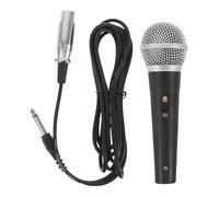 YARNOW Micrófono Dinámico de Mano con Cable de 3 Metros, Negro, para Karaoke y Altavoces, Micrófono Profesional para Cantar y Conexión Fácil, Adecuado para Ktv y Reuniones Públicas
