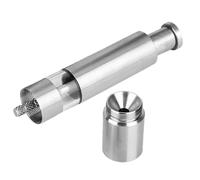 YARNOW Molinillo de Pimienta Mano Botón Pulsador de Acero Inoxidable Recargable y Versátil para Especias y Sal Marina en Cocina o Restaurante