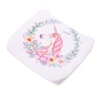 YARNOW Monedero Pequeño de Unicornio Cierre de Cremallera, Ligero PVC Blanco, Adecuado para Viaje y Uso Diario Diseño Simple y Delicado para Mujer