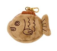 YARNOW Monedero Pequeño para Monedas de Felpa Forma de Pez Taiyaki, Bolso de Muñeca Japonés, Portátil y Ligero, Obsequio para Mujer y Niñas, Uso Diario en Moda y Paseo