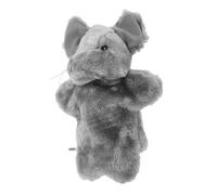 YARNOW Muñeca de la Mano del ratón marioneta de Mano de Animales marioneta de Cuentos de Juguete espectáculo de Marionetas títere Animal marioneta de Mano de Juguete Felpa Gris