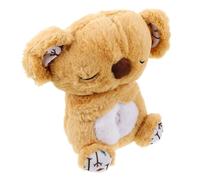 YARNOW muñeco Musical Koala Peluches para Dormir Peluche Koala Que Animal de Peluche Perezoso Chupete para Dormir con luz Peluche con respiración de Koala. Felpa Marrón
