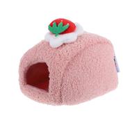 YARNOW Nido de algodón para hámster Refugio para Hamsters escondite de hámster de algodón escondites de Casas de hámster Cama de Chinchilla Nido de hámster Refugio de hámster Rosa