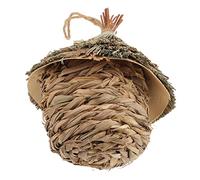 YARNOW Nido de Loro de Casas Largo Cosa Perca Jaula nidos Jugar comedero pajaros Bird Feeder casa de pájaros comedero para pajaros Nido de pájaro Hecho a Mano Accesorios para pájaros