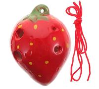 YARNOW Ocarina De Fresa De Cerámica Instrumento De Viento Para Principiantes Para Prácticas Caseras