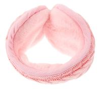 YARNOW Orejeras Plegables de Algodón Cálidas para Invierno, Cubre Orejas Unisex de Felpa Suave Rosa, Calentador de Orejas Ligero y Portátil para Exterior y Frío