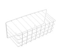 YARNOW Organizador Baño Pared Colgante Cesta Hierro Blanco Pequeña Multifunción para Cocina y Baño Almacenamiento sin Resistente Humedad
