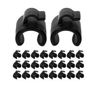 YARNOW Organizador de Cables para Micrófono 50 Clips de Plástico Clips para Cables de Audio en Estudios Caseros y Eventos Soporte Resistente para Micrófono de 25 MM Diámetro