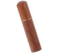 YARNOW Organizador Tubo para Cerillas Pequeño de Madera de Palo de Rosa Tapa Portátil Resistente Humedad para Camping y Supervivencia al Aire Libre