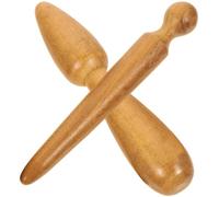 YARNOW Palos de Masaje de Madera 2 Piezas Nº 2 y Nº 4 Herramienta Portátil para Masaje Corporal Acupresión y Reflexología Ideales para Pies Manos y Uso Profesional o Personal