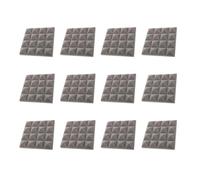 YARNOW Paneles Acústicos de Aislamiento de Sonido 5 Cm de Grosor, 12 Piezas de Espuma Poliuretano Ignífuga Gris, para Reducción de Ruido en Estudio de Grabación, Sala Ktv y Acústico