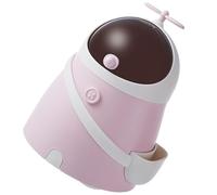 YARNOW Papelera de Escritorio Rosa Forma de Astronauta, Mini Cubo de Basura para Dormitorio y Oficina, Bote Pequeño Multifuncional para Estudiantes y Habitaciones Juveniles