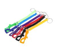 YARNOW Paquete de 6 Llaveros Retráctiles con Cordón en Espiral y Mosquetón Flexible, Diseño Durable y Extensible, Ideales para Actividades al Aire Libre y Uso Diario en Mochilas y Llaves