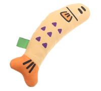 YARNOW para Gatos de Interior Pez Realista de Tela Resistente para Morder Estimula Instintos de Caza y Enriquecimiento para Gatitos y Gatos