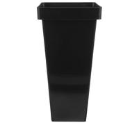 YARNOW Paragüero Cuadrado Negro Mediano de Plástico Resistente al Agua Cubo Organizador para Entrada y Pasillos Soporte Estable para Paraguas Plegables y Paraguas Cortos Adecuado para