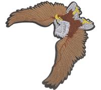 YARNOW Parche de águila bordado para coser, aplique para ropa, parche para jeans, adhesión firme y lavable, adecuado para mochilas y camisetas sin mangas, diseño estilizado