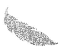 YARNOW Parche Termoadhesivo de Hoja Gemas de Imitación Accesorio Decorativo Plateado para Ropa Bolsos y Manualidades Apliques de Bricolaje para Reparación y Personalización