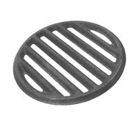 YARNOW Parrilla Redonda de Hierro Fundido para Barbacoa Portátil Alta Retención de Temperatura, Accesorios Ideales para Cocina al Aire Libre y Camping