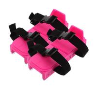 YARNOW Patines de Nieve, Zapatos de Esquí, Rosa, PP y Metal, Ajuste Seguro, para Patinaje sobre Hielo y Esquí,