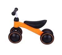 YARNOW Patinete de Cuatro Ruedas para Andador sin Pedales Naranja Bicicleta para Ñiño Ruedas Antideslizantes Equilibrio y Coordinación Motriz Uso Interior y Exterior