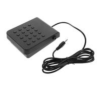 YARNOW Pedal de Sustain para Teclado Eléctrico Conector 3,5 Mm, Pedal de Sostenido Antideslizante Compatible Pianos Digitales y Sintetizadores Midi, Accesorio Profesional Negro Compacto