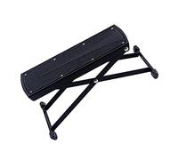 YARNOW Pedales de Guitarra Plegable Reposapiés de Metal Almohadilla Antideslizante Altura Ajustable para Practicar Tocar Guitarra