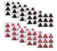 YARNOW Pegatinas de Advertencia de Calor 10 Pcs Cambio de Color Negro a Rojo Señal de Precaución para Superficies Calientes Aviso No Tocar Adecuado para Seguridad Industrial y Doméstica