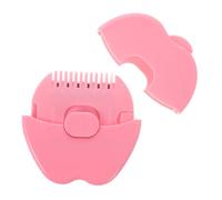 YARNOW peine de peine de pelo para pequeños peine de raya peine de corte de pelo cortapelos para bebés peine recortador de flequillo manual peine pequeño el plastico rosa