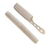 YARNOW Peines de Acero Inoxidable Masaje Cómodo y Diseño Amigable Piel para Peluquería 2 Piezas para Uso Profesional y Personal