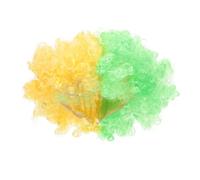 YARNOW Peluca Afro De Portátil Temática De País Cabello Falso Decorativo Para De Fiesta Accesorio De Peluca Transpirable Para