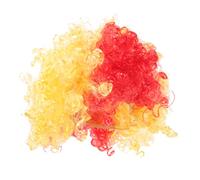 YARNOW Peluca Afro De Resistente Al Desgaste Accesorio De Cabello Falso Temática De Bandera De País Para Fiestas De Temáticos