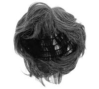 YARNOW Peluca De Anciana Peluca De Abuela Para Mujer Gris Corta Accesorio Para Fotografía Para Fiestas De Disfraz y Actuaciones Escenario