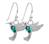 YARNOW Pendientes Colgantes de Colibrí para Mujer Circonita Verde 1 Par Joyería de Moda Adecuado para Regalos a Madres E Hijas Fiestas y Ocasiones Obsequios