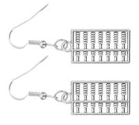 YARNOW Pendientes de Ábaco Colgantes para Mujer, Aleación Resistente, Moda Juvenil, Accesorio Ligero para Niñas, Obsequio Matemáticas, Joyería Divertida y Colorida