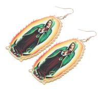 YARNOW Pendientes Vintage de Acrílico Ovalados Creativos para Mujer Colgantes Resistentes para Fiestas y Uso Diario Accesorios Únicos para Cumpleaños y Ocasiones Color Color Aleatorio