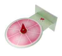 YARNOW pequeño Tocadiscos Rueda de Premio giratoria hilanderos para el Aula premios del Juego Mini Ruleta rueca para premios con Soporte premios en el Aula MDF