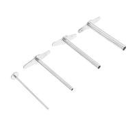 YARNOW Perforadora Manual para Tapones de Goma 4 Punzones, Herramienta de Perforación para Laboratorio, Mango Largo para Experimentos Científicos, Kit de Punzones para Perforar Agujeros