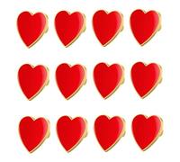 YARNOW Pin de Corazón para Ropa de Mujer 12 Unidades Decorativos de Aleación de Zinc para Ceremonias y Actividades de Voluntariado
